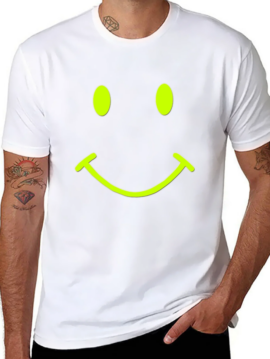 Smiley Face Black T-Shirt - Express Your Happy Side!