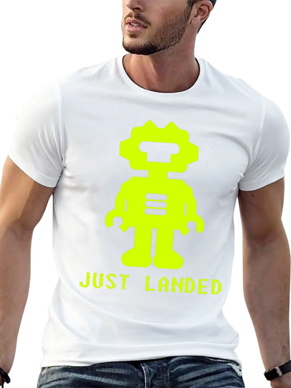 Just Landed Robot Graphic Tee