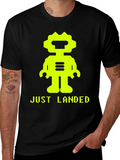 Just Landed Robot Graphic Tee