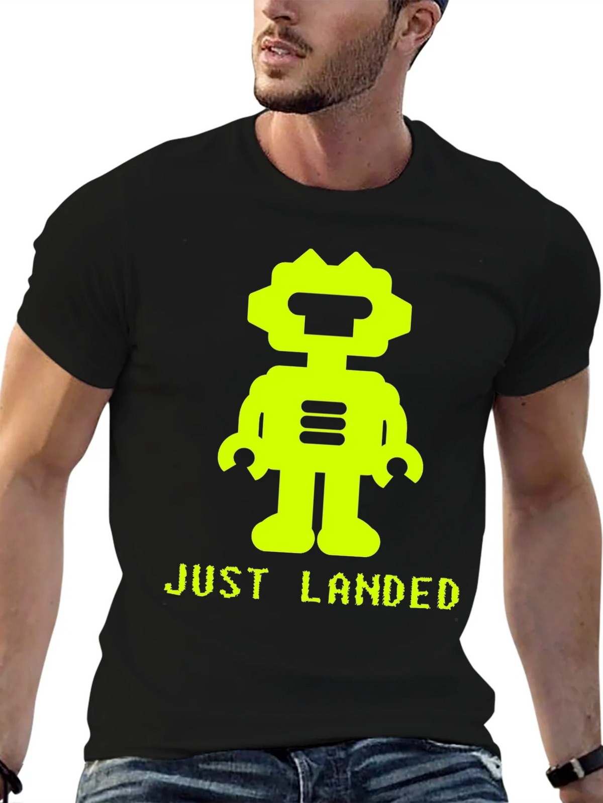 Just Landed Robot Graphic Tee