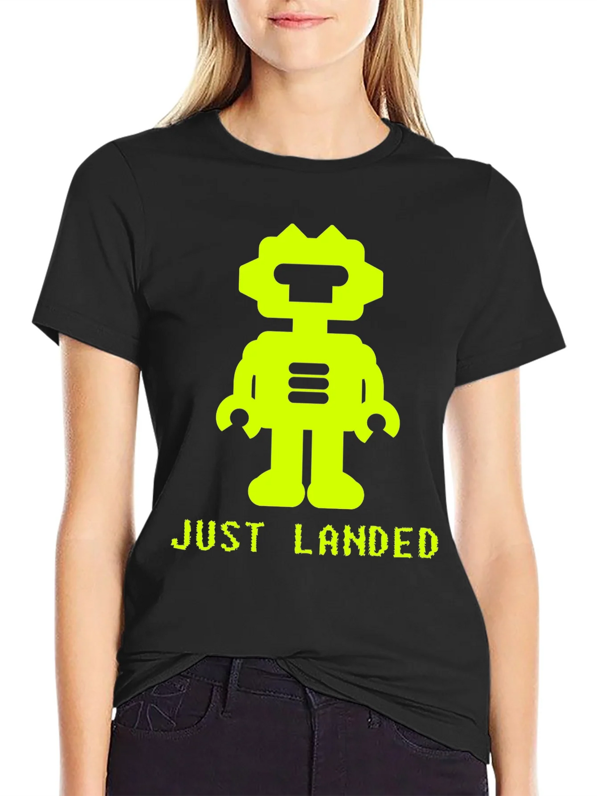 Just Landed Robot Graphic Tee