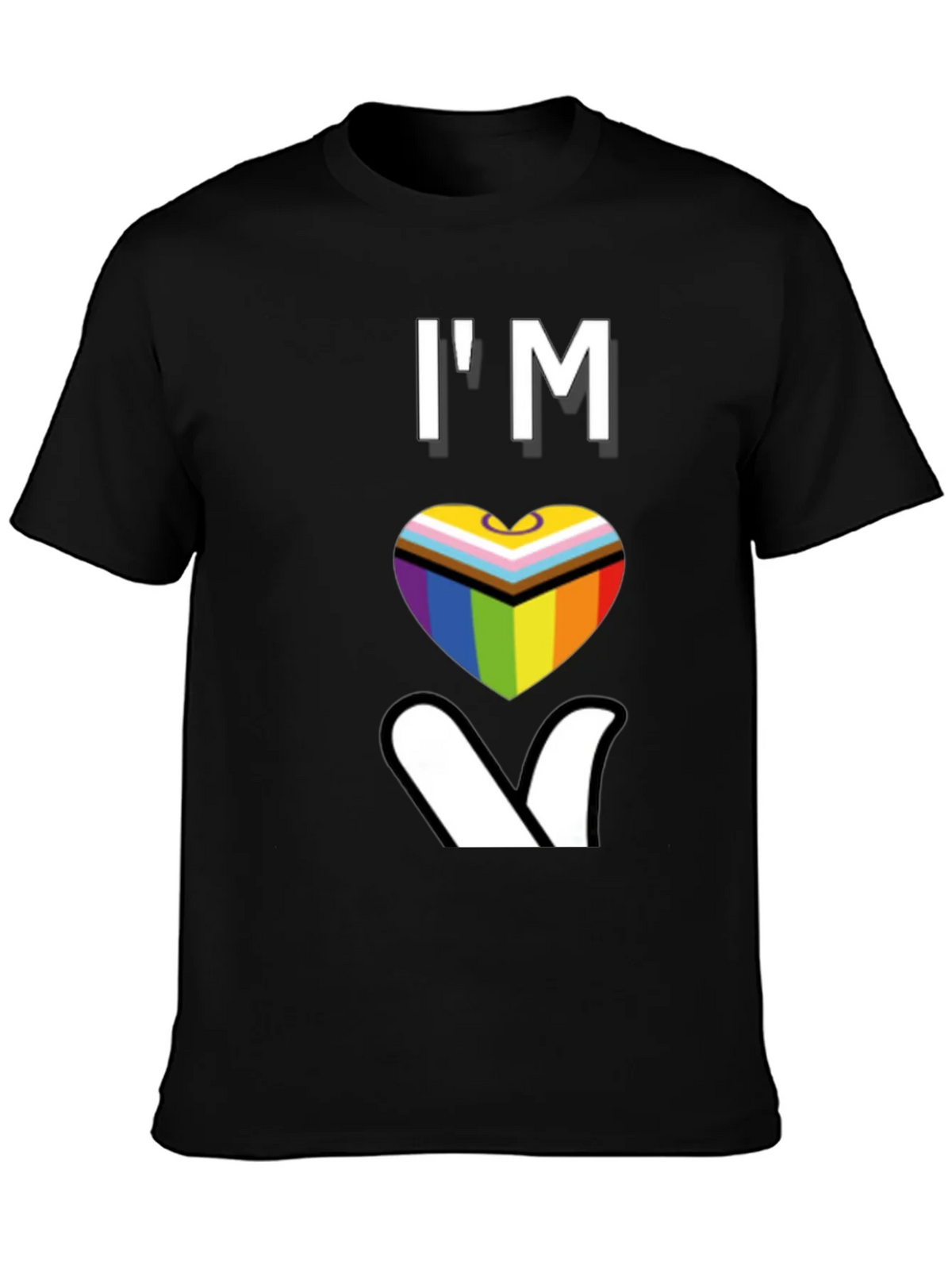 LGBTQ+ Pride Heart T-Shirt - Love Wins!