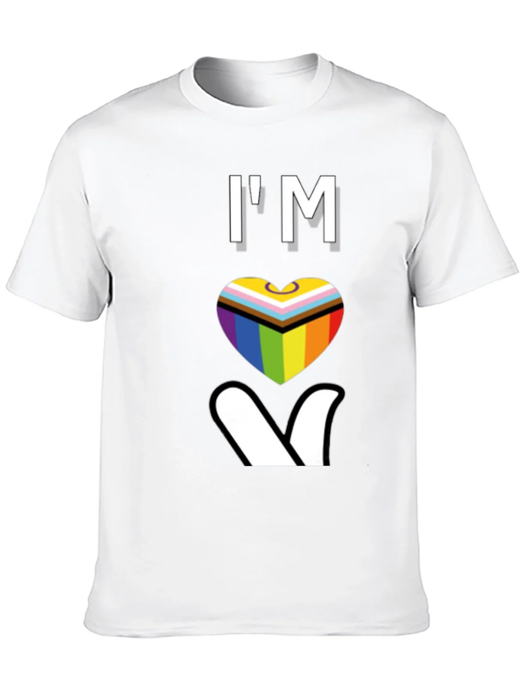 LGBTQ+ Pride Heart T-Shirt - Love Wins!