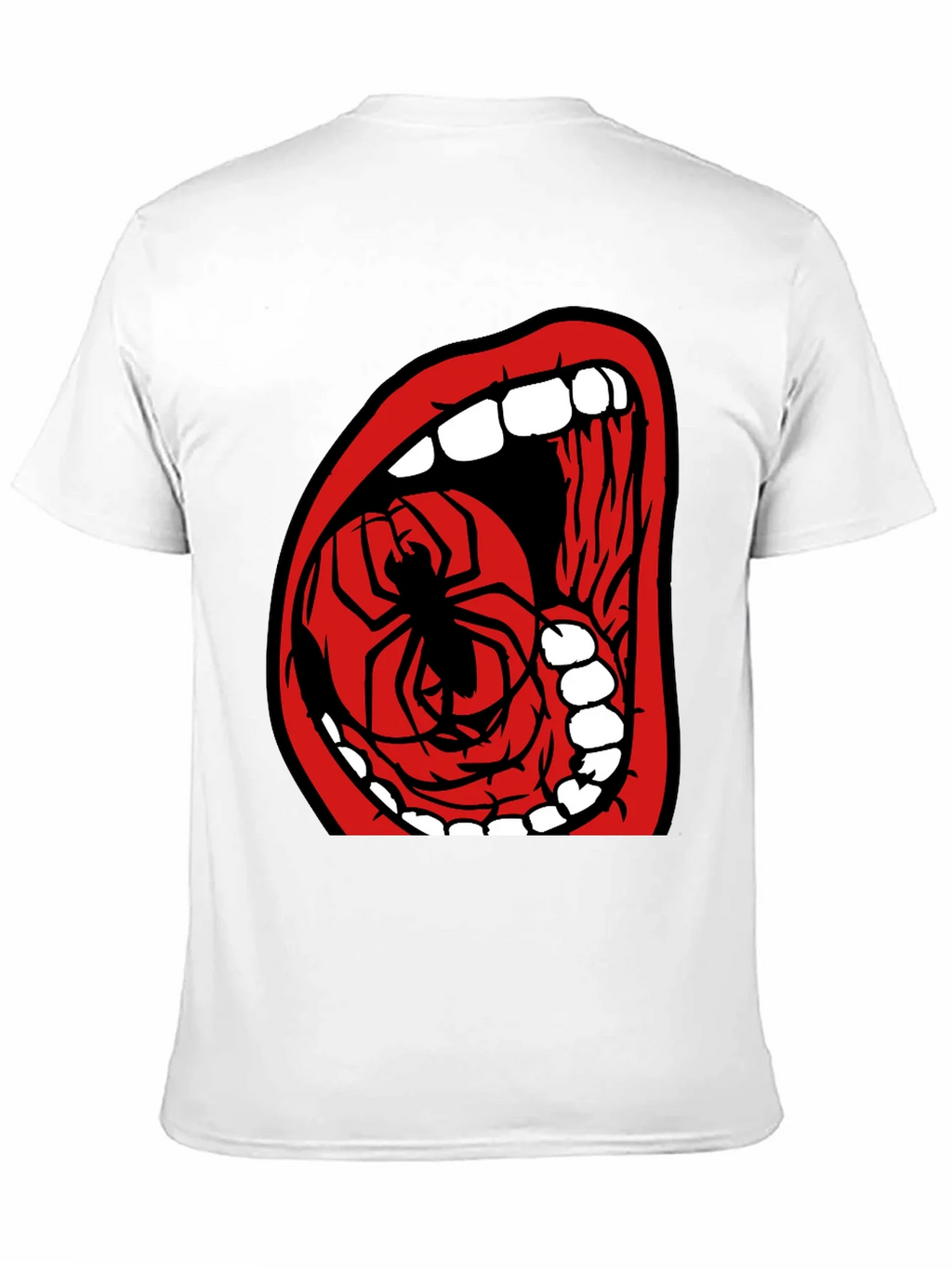 Spider Mouth Graphic Tee - Black Cotton