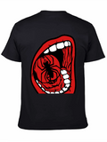 Spider Mouth Graphic Tee - Black Cotton