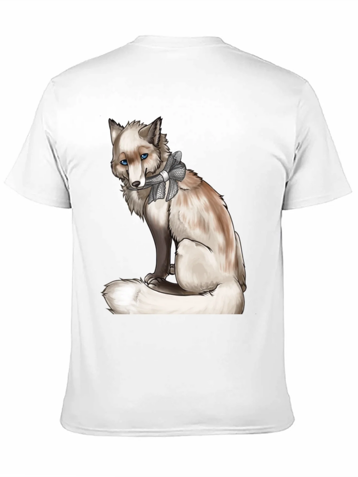 Fox with Bow T-Shirt - Stylish Animal Graphic Tee