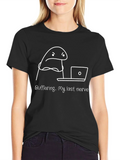 Buffering My Last Nerve Funny Graphic T-Shirt