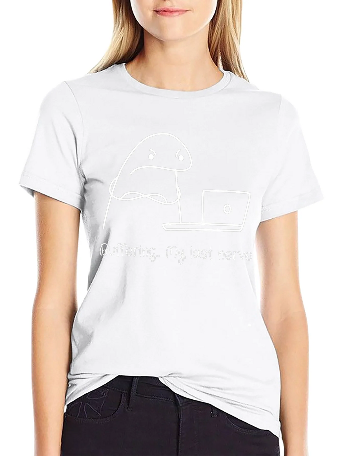 Buffering My Last Nerve Funny Graphic T-Shirt