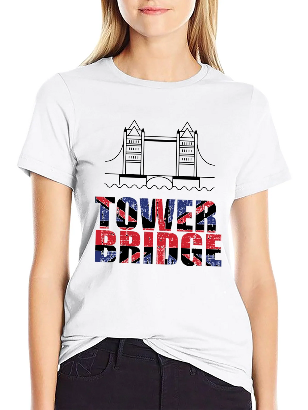 Tower Bridge UK Flag T-Shirt