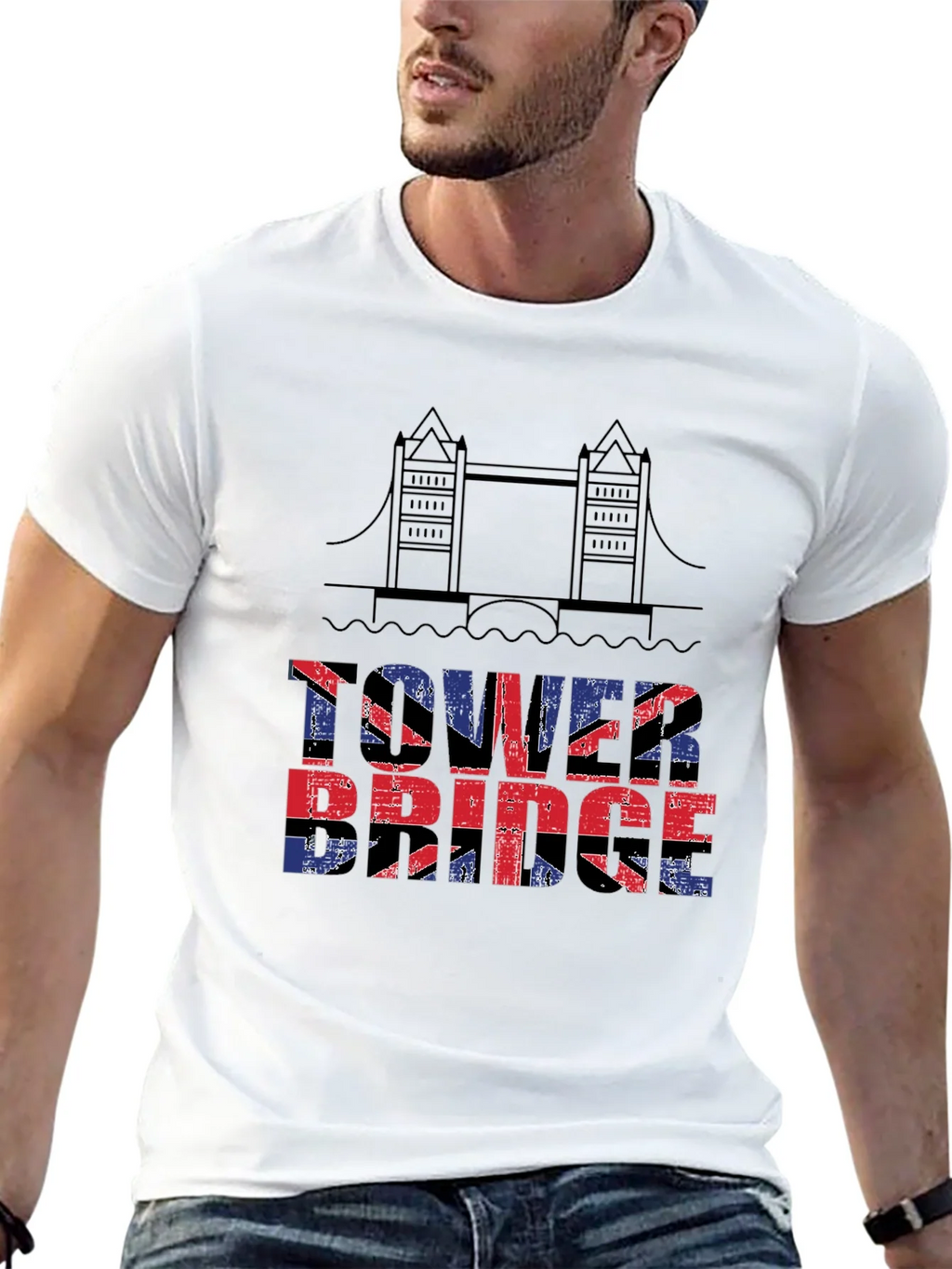 Tower Bridge UK Flag T-Shirt