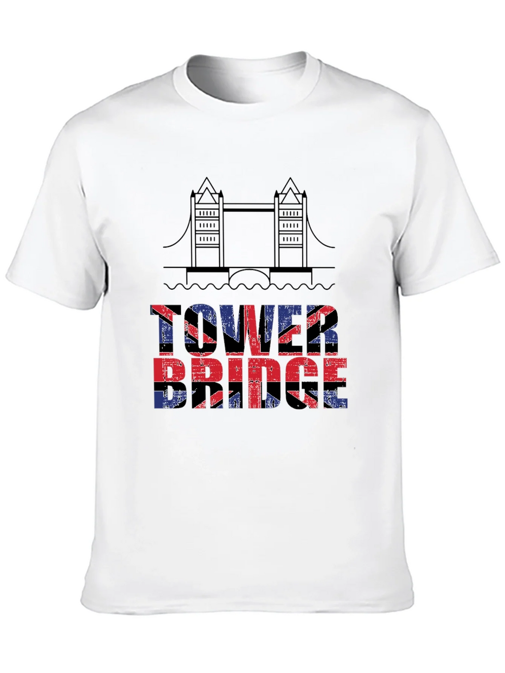 Tower Bridge UK Flag T-Shirt