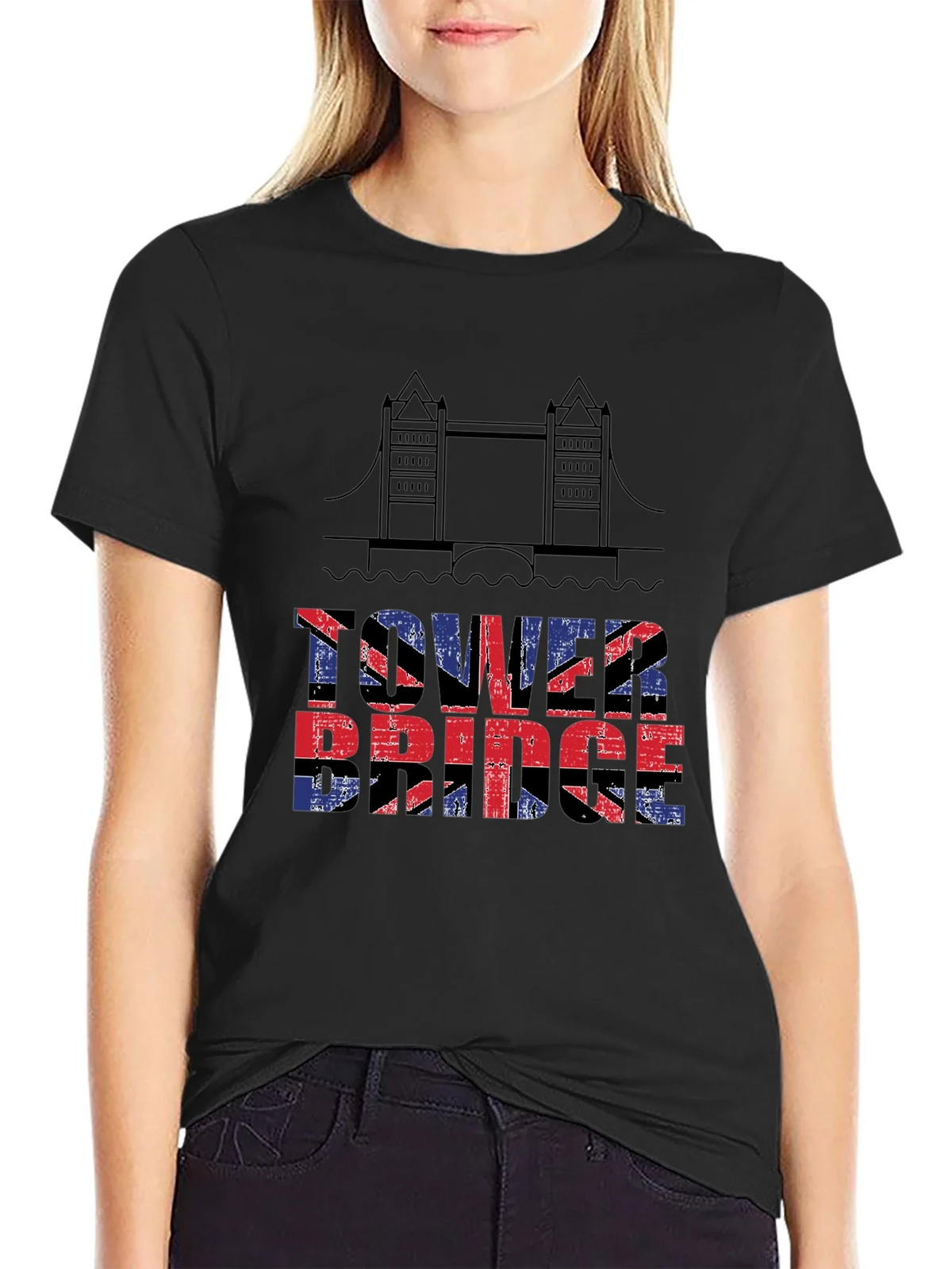 Tower Bridge UK Flag T-Shirt