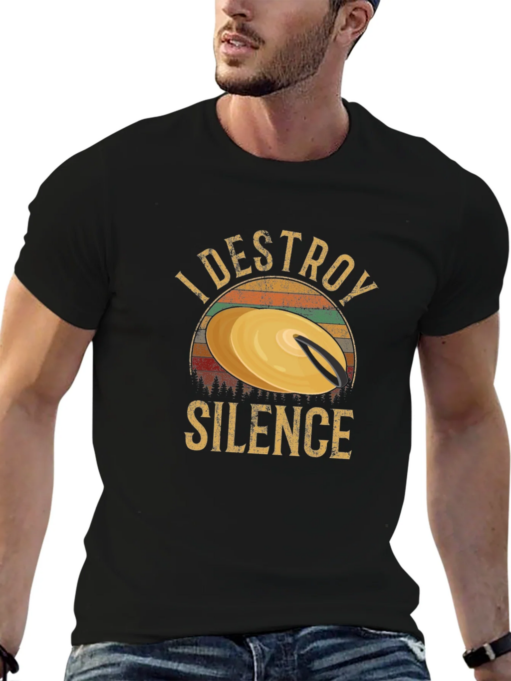 I Destroy Silence Drummer T-Shirt