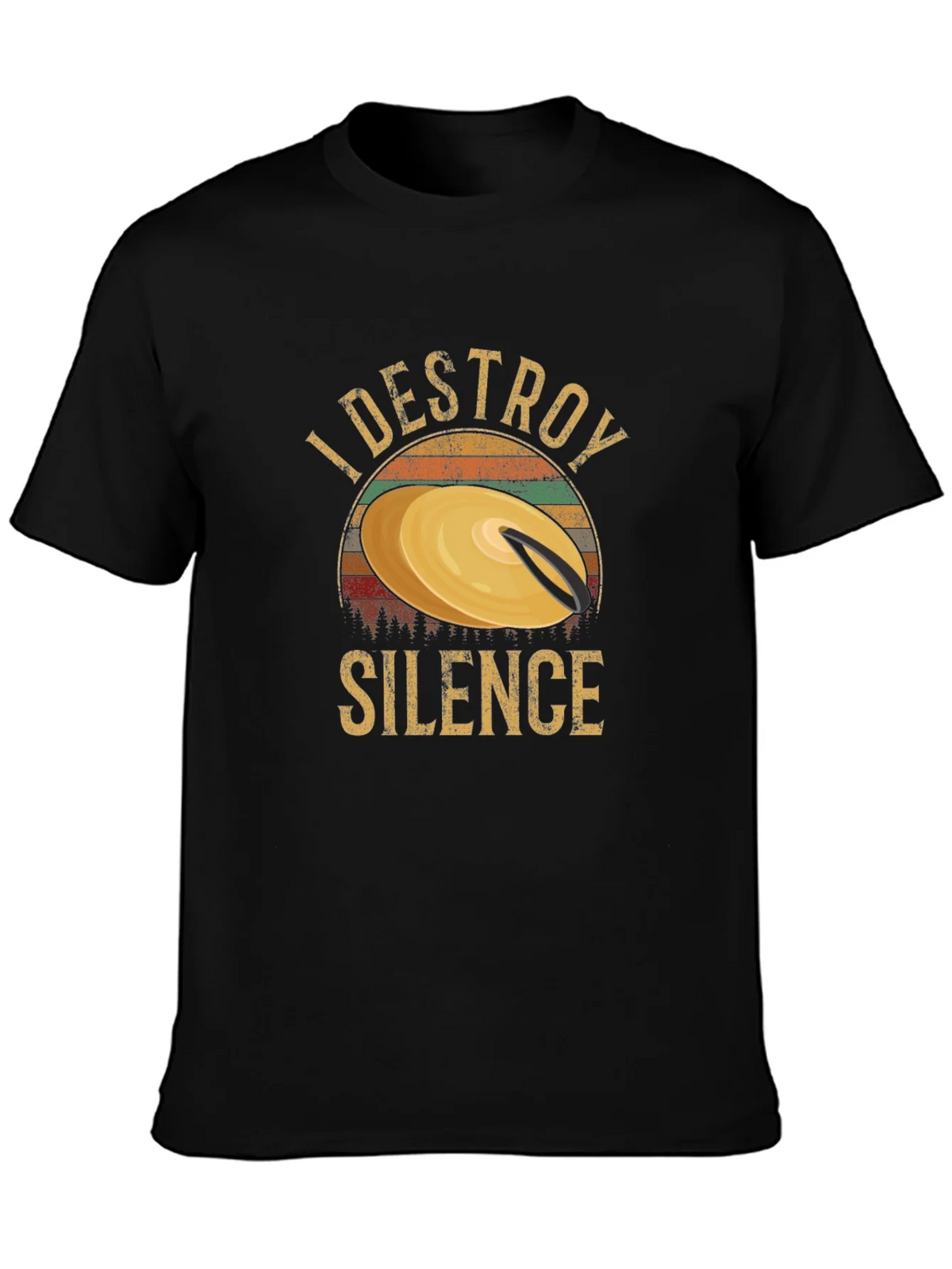 I Destroy Silence Drummer T-Shirt