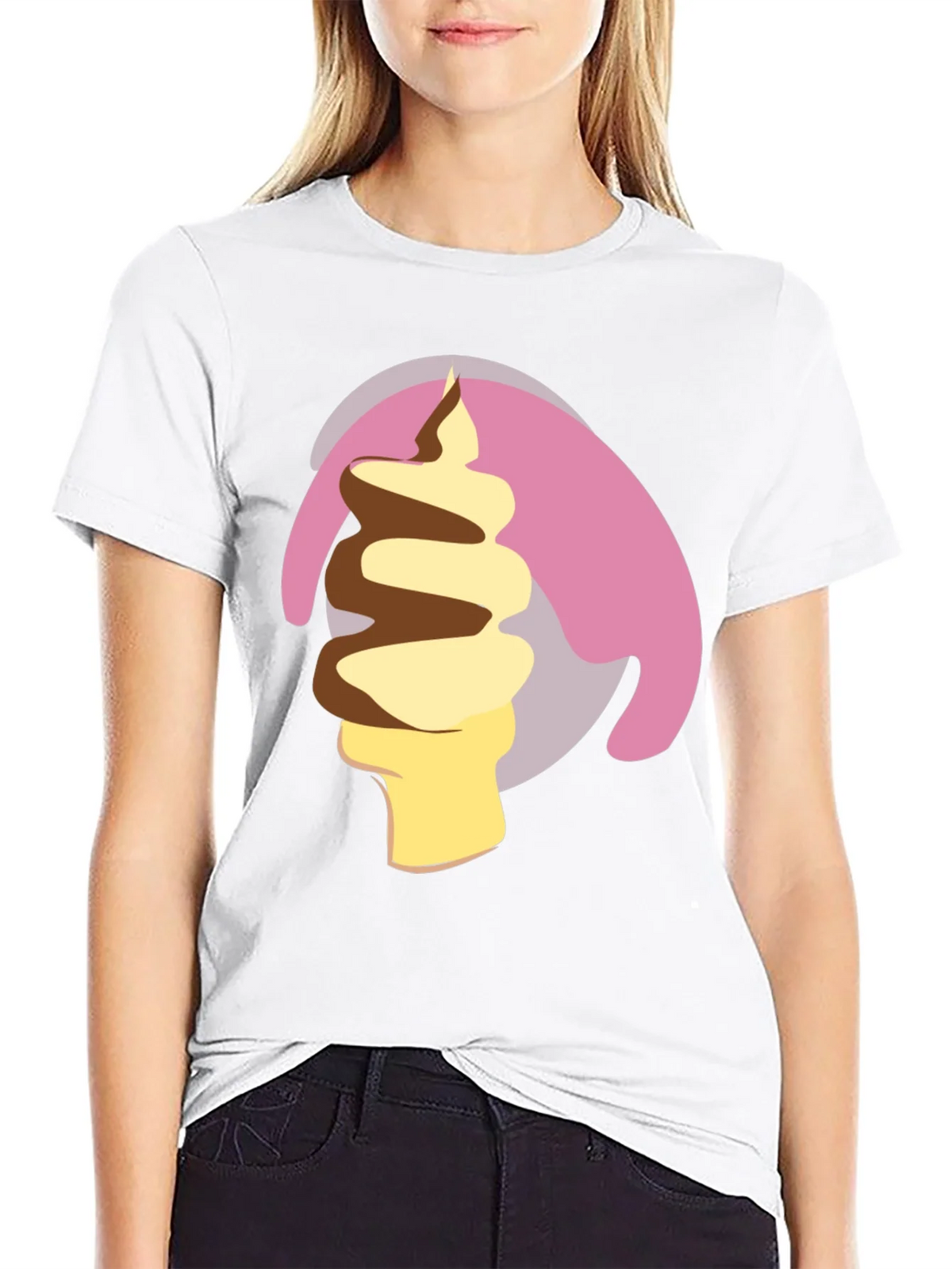 Ice Cream Swirl Graphic Tee