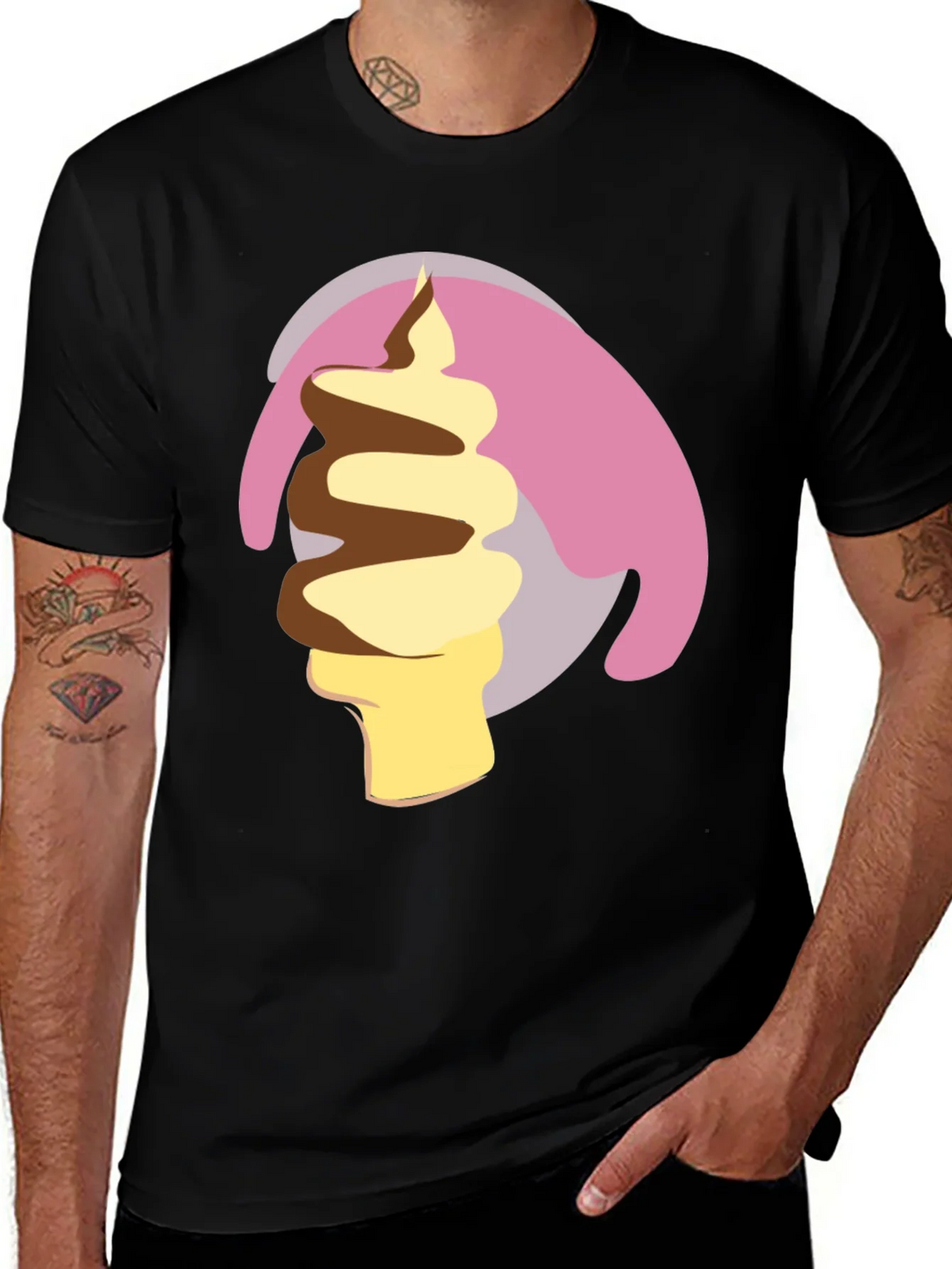 Ice Cream Swirl Graphic Tee