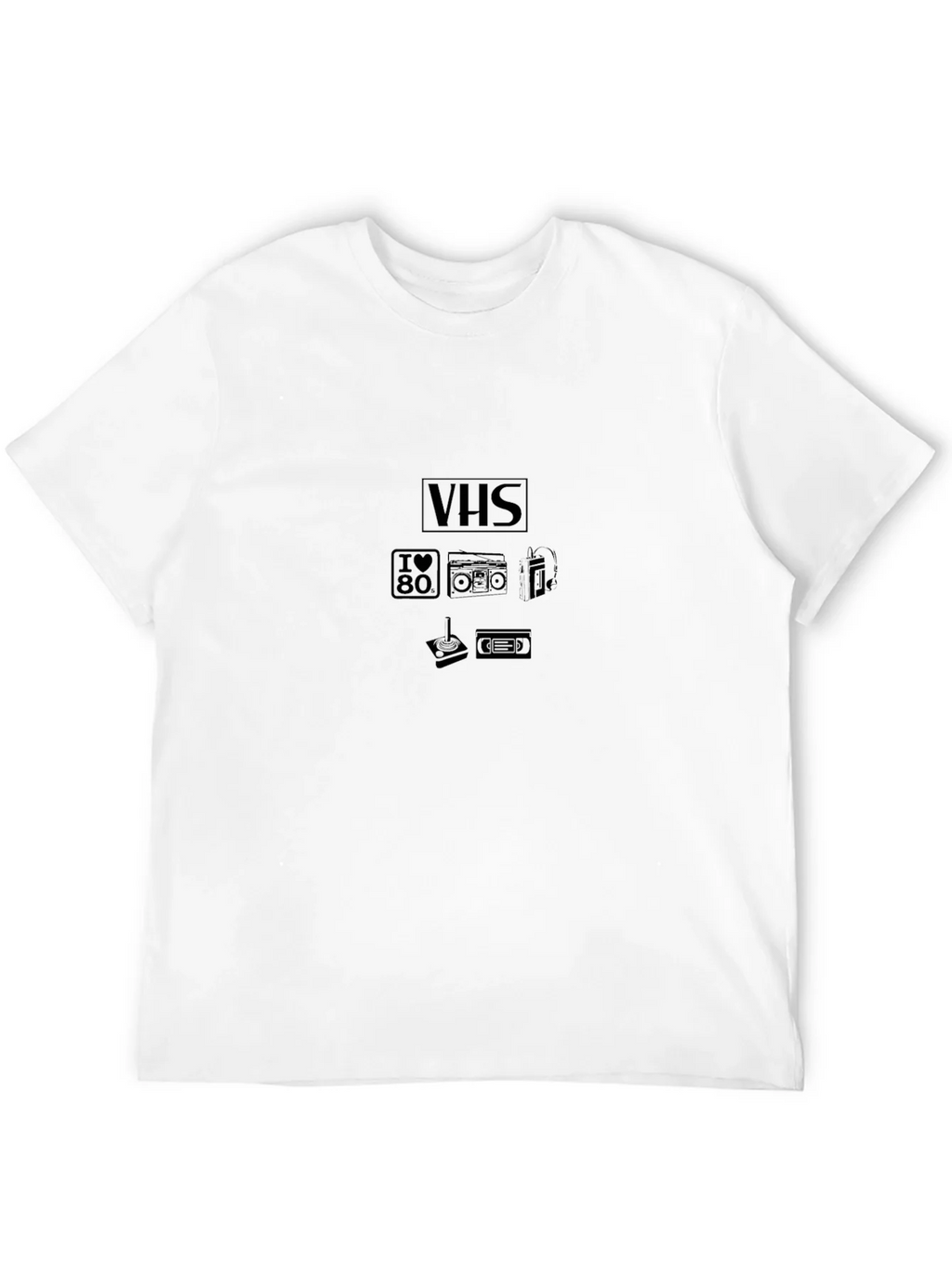 Retro VHS Era Graphic Tee - Black