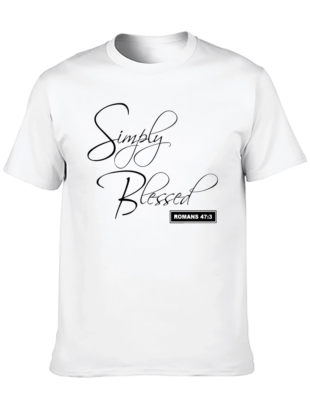 Simply Blessed Black T-Shirt Christian Apparel