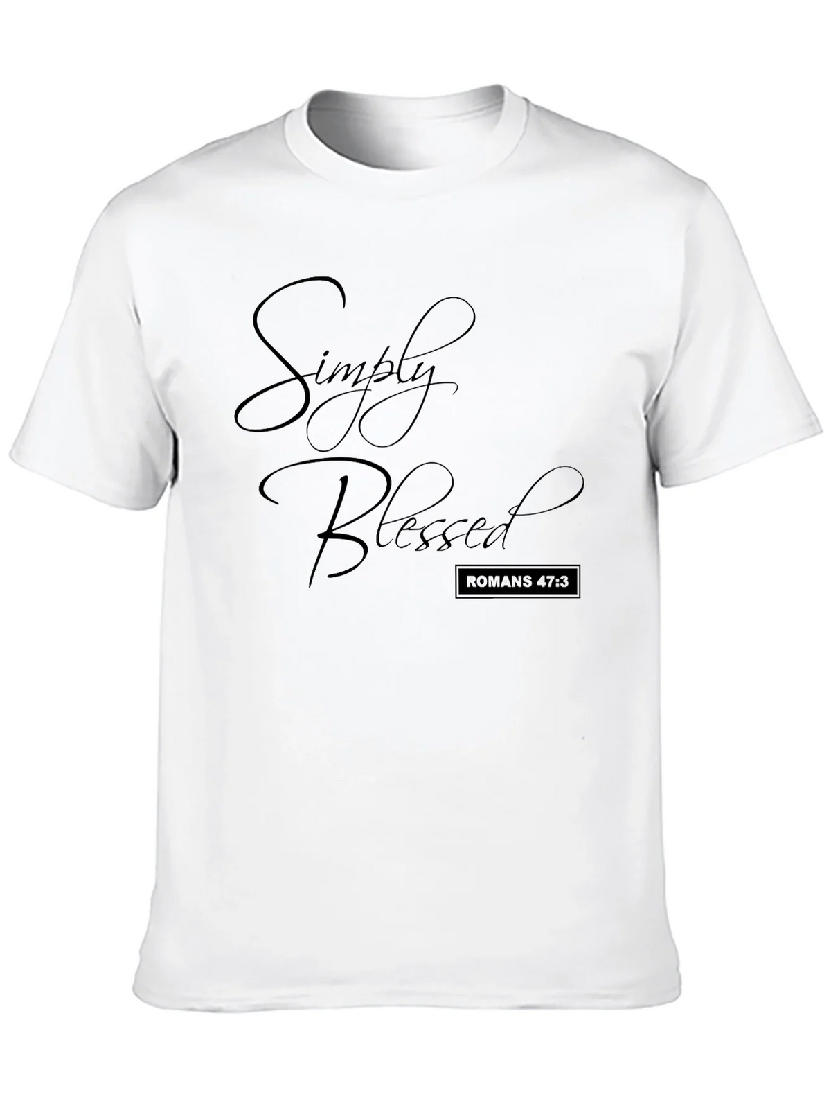 Simply Blessed Black T-Shirt Christian Apparel