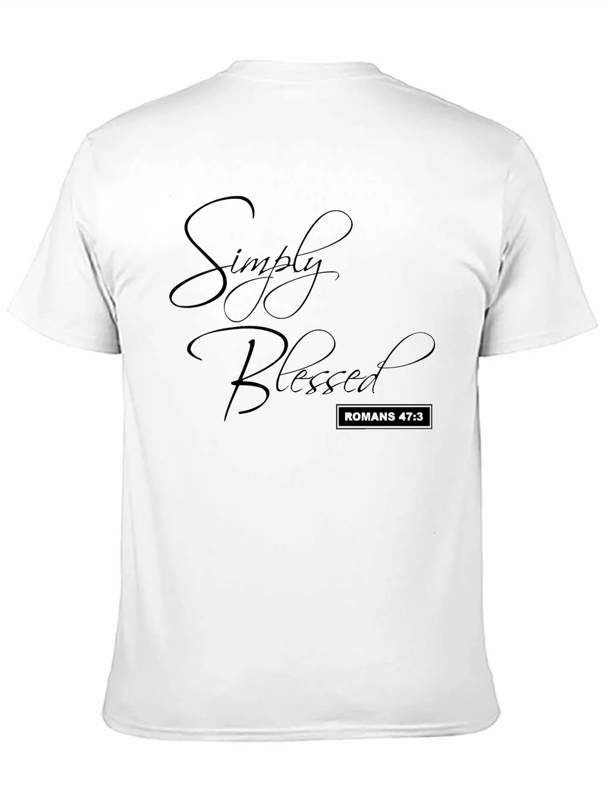 Simply Blessed Black T-Shirt Christian Apparel