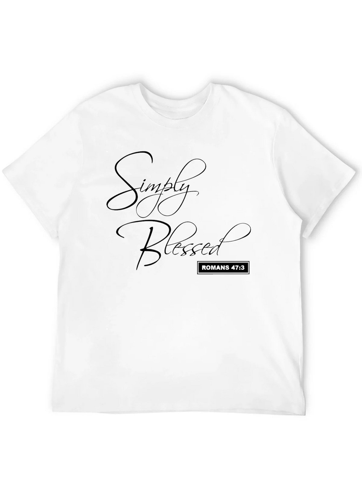 Simply Blessed Black T-Shirt Christian Apparel