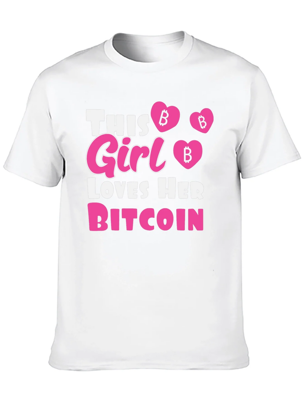 This Girl Loves Her Bitcoin Black T-Shirt