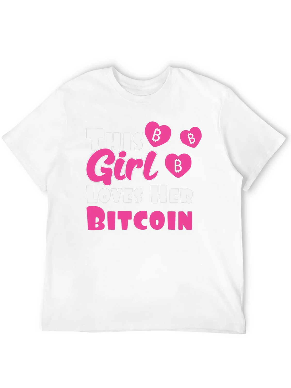 This Girl Loves Her Bitcoin Black T-Shirt