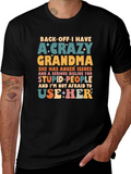 Crazy Grandma Novelty Graphic T-Shirt