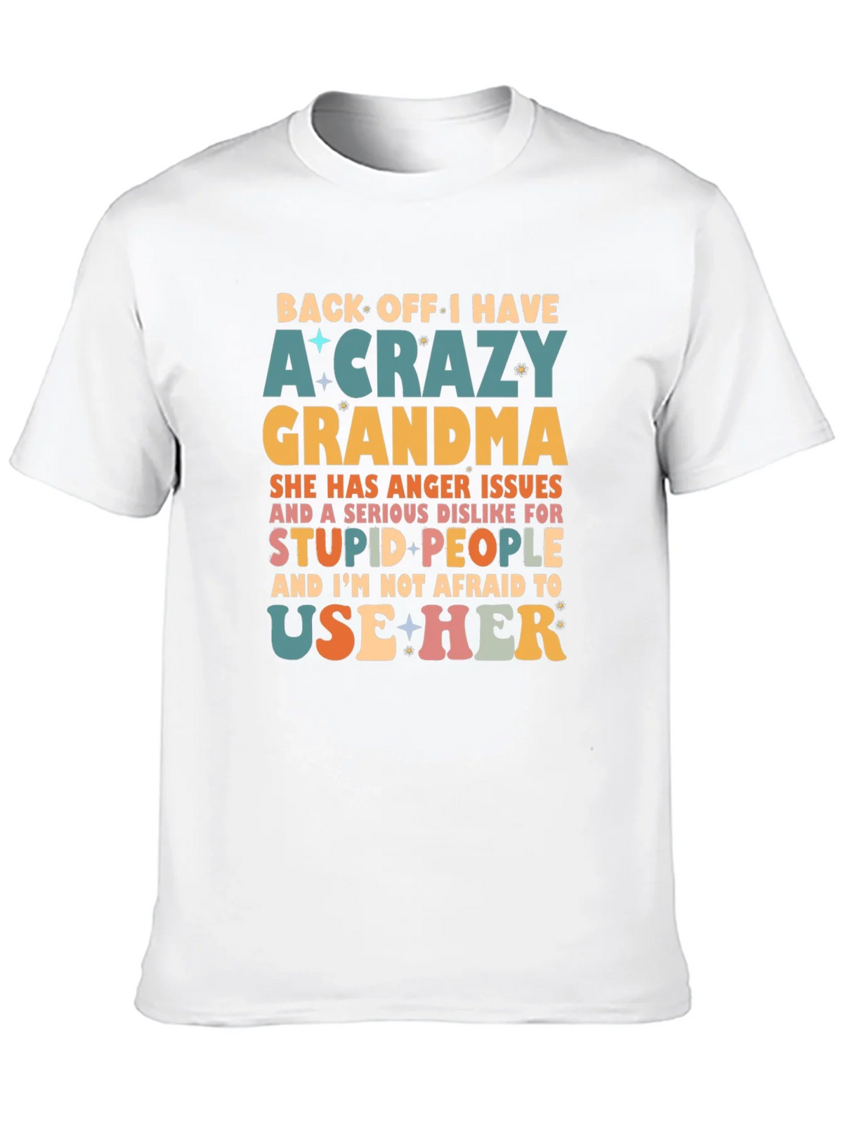 Crazy Grandma Novelty Graphic T-Shirt