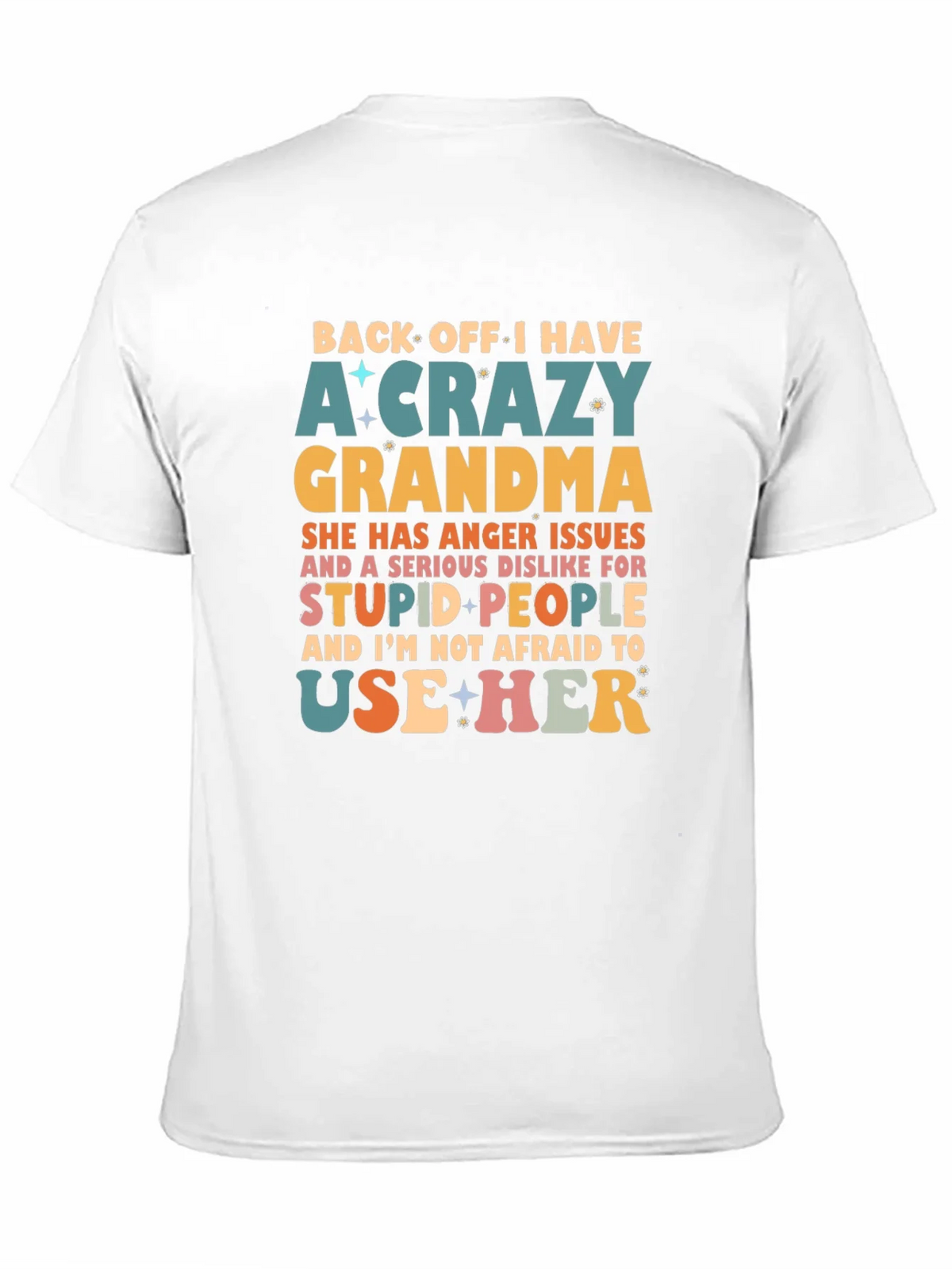 Crazy Grandma Novelty Graphic T-Shirt