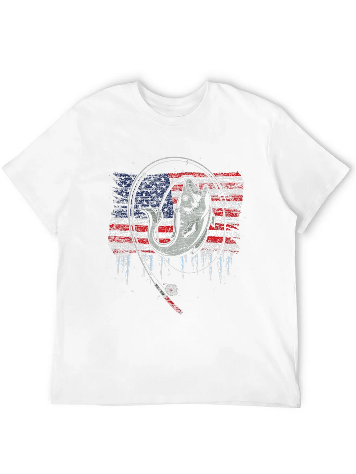 Fishing USA Flag T-Shirt