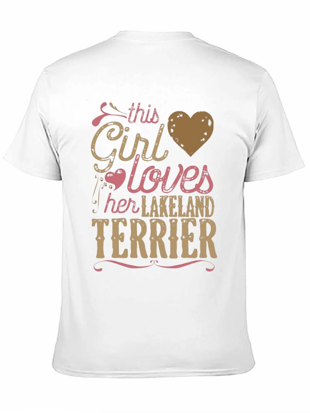 Girl Loves Lakeland Terrier Tee - Black