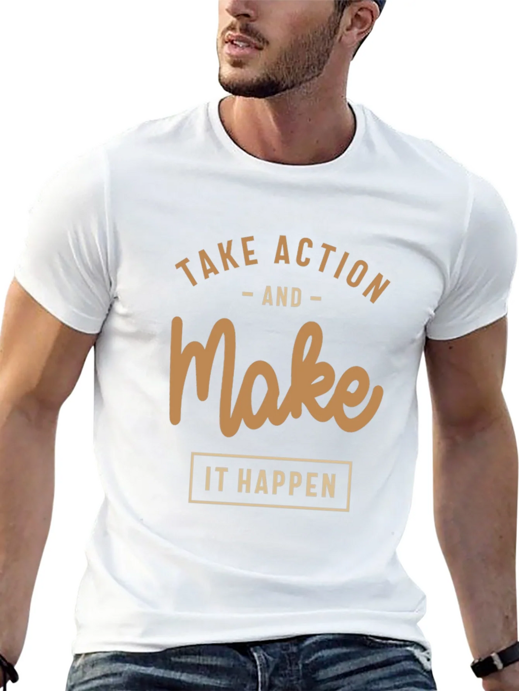 Motivational T-Shirt: Take Action Make it Happen
