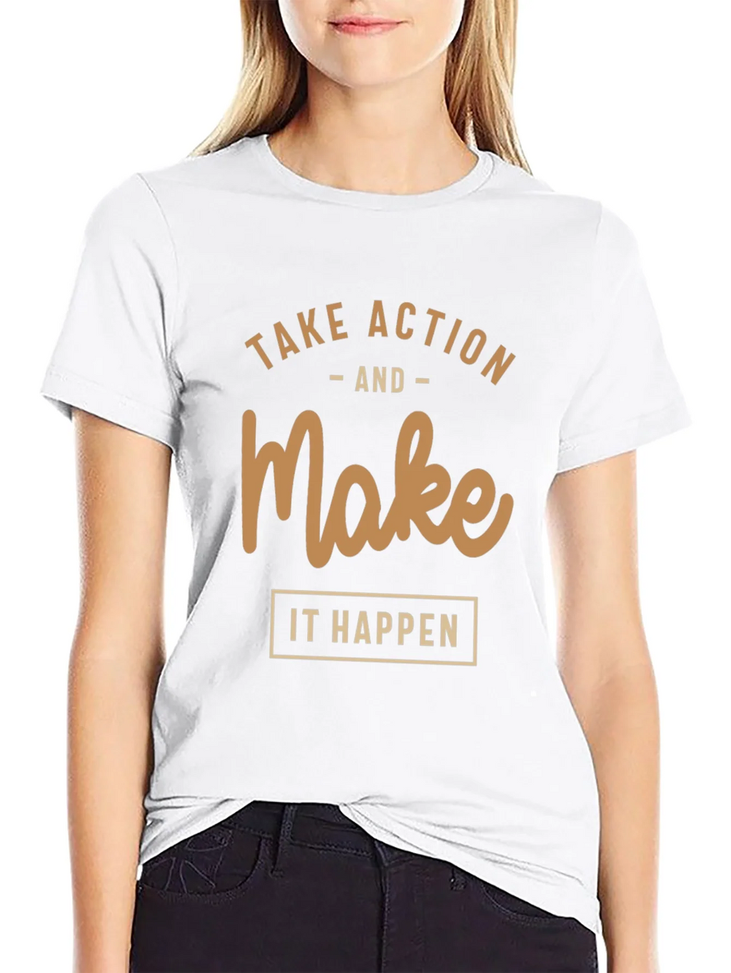 Motivational T-Shirt: Take Action Make it Happen