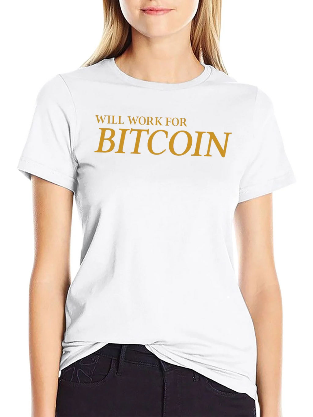 Will Work For Bitcoin Graphic Tee