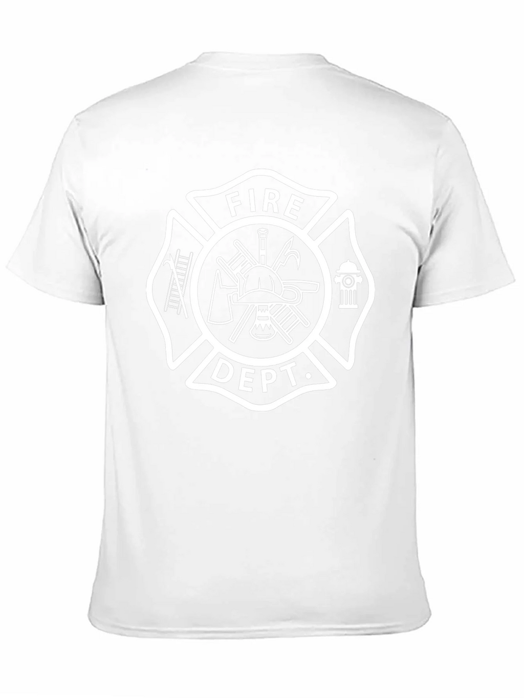 Fire Dept. Emblem Black T-Shirt