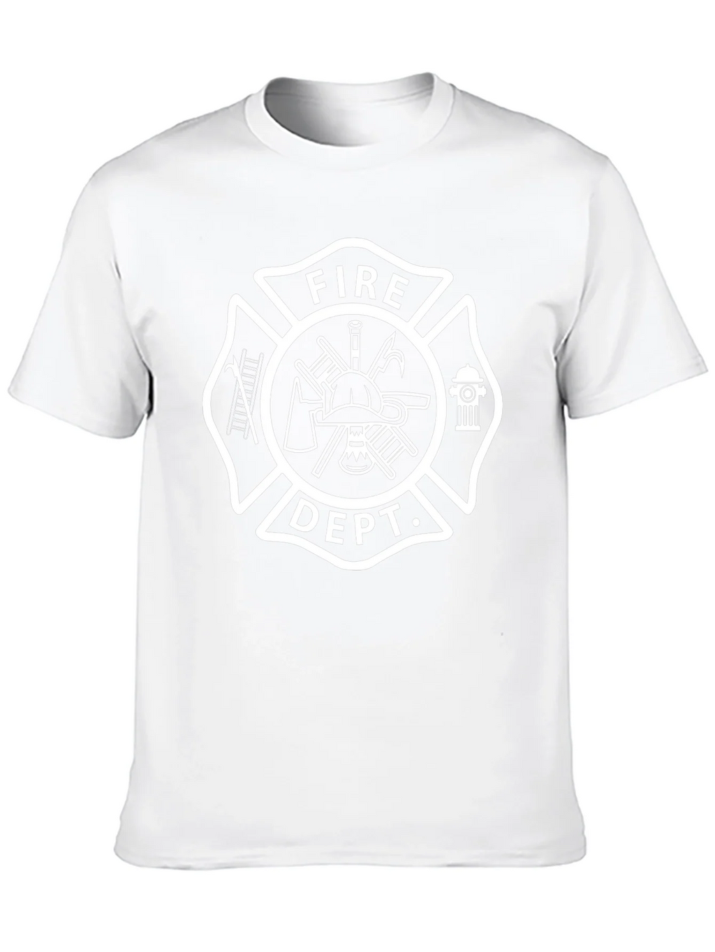 Fire Dept. Emblem Black T-Shirt