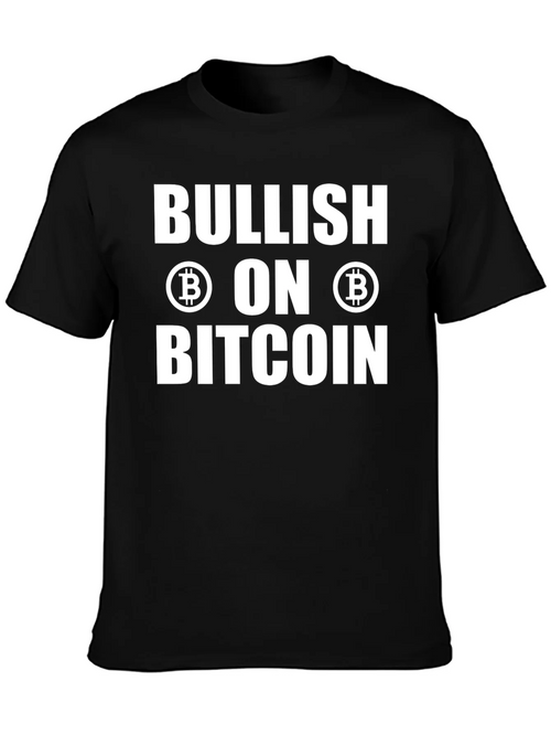 Bullish on Bitcoin Black T-Shirt