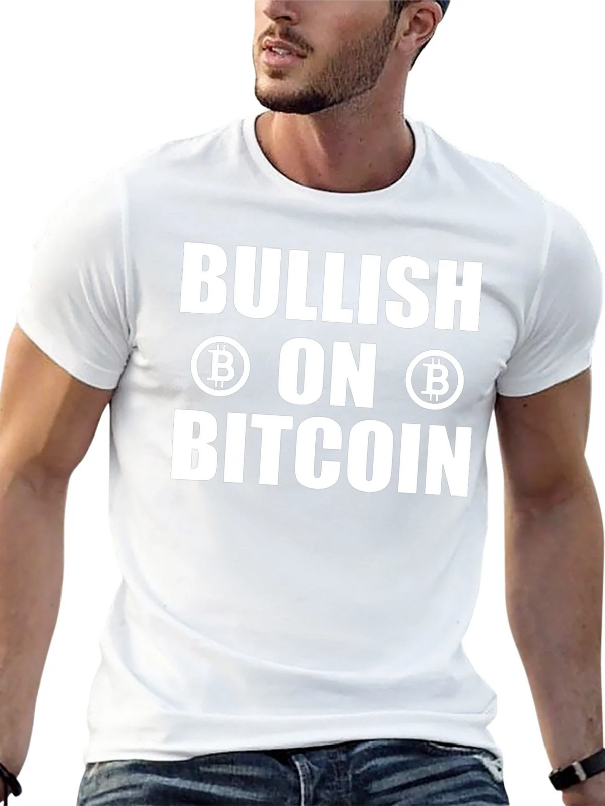Bullish on Bitcoin Black T-Shirt