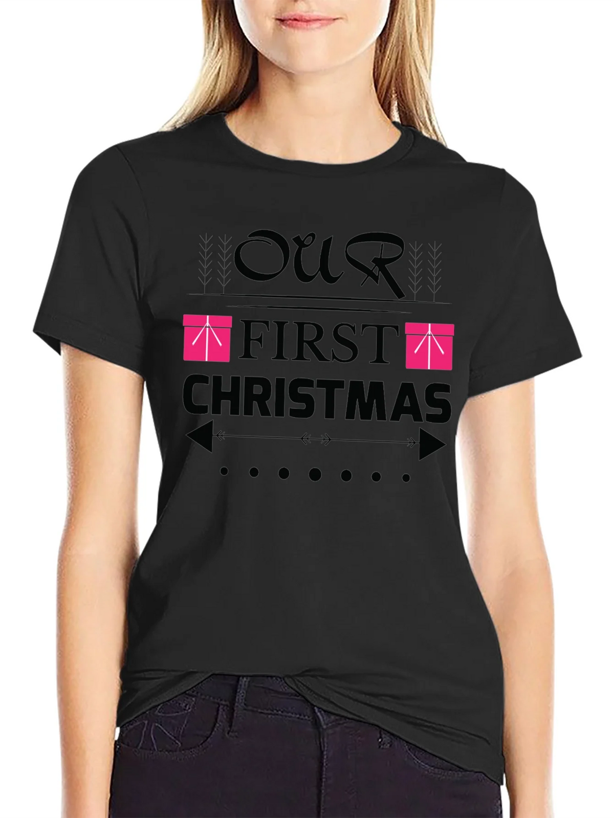 Our First Christmas T-Shirt - Festive Holiday Apparel