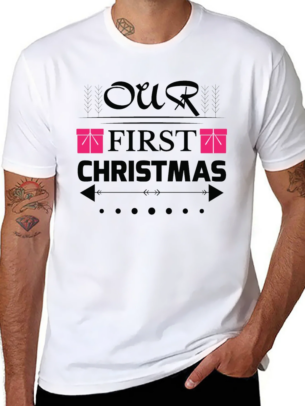 Our First Christmas T-Shirt - Festive Holiday Apparel