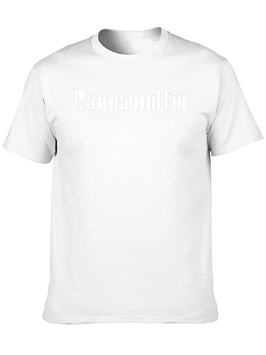 Raggamuffin Graphic T-Shirt - Black Casual Cotton Tee