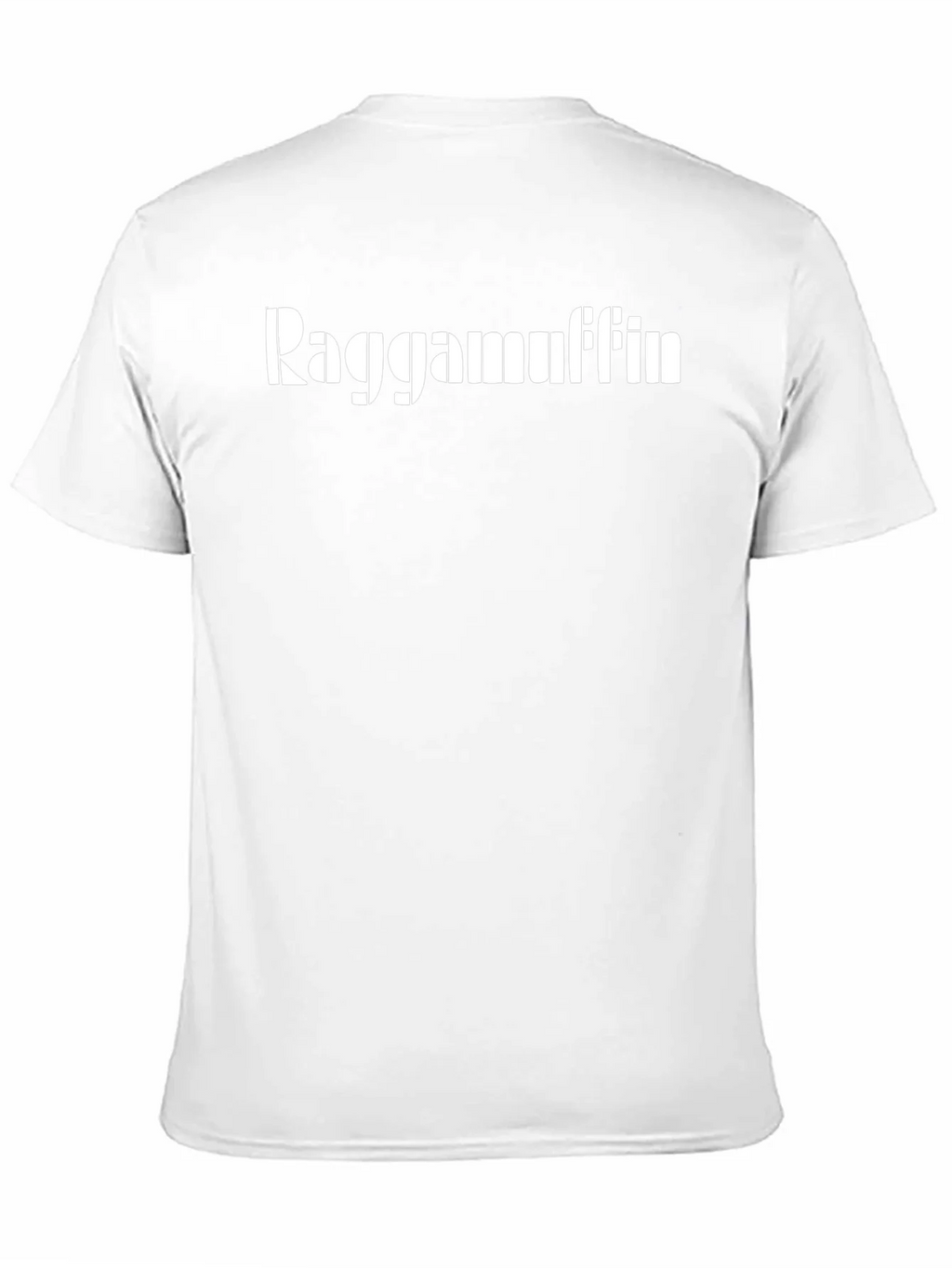Raggamuffin Graphic T-Shirt - Black Casual Cotton Tee