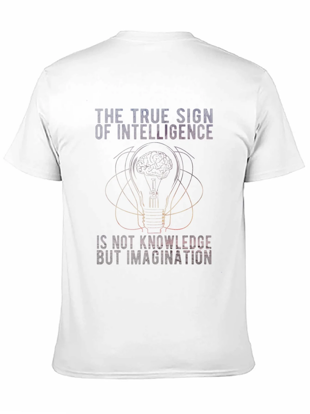 Intelligence Imagination Brain Light Bulb Graphic Tee