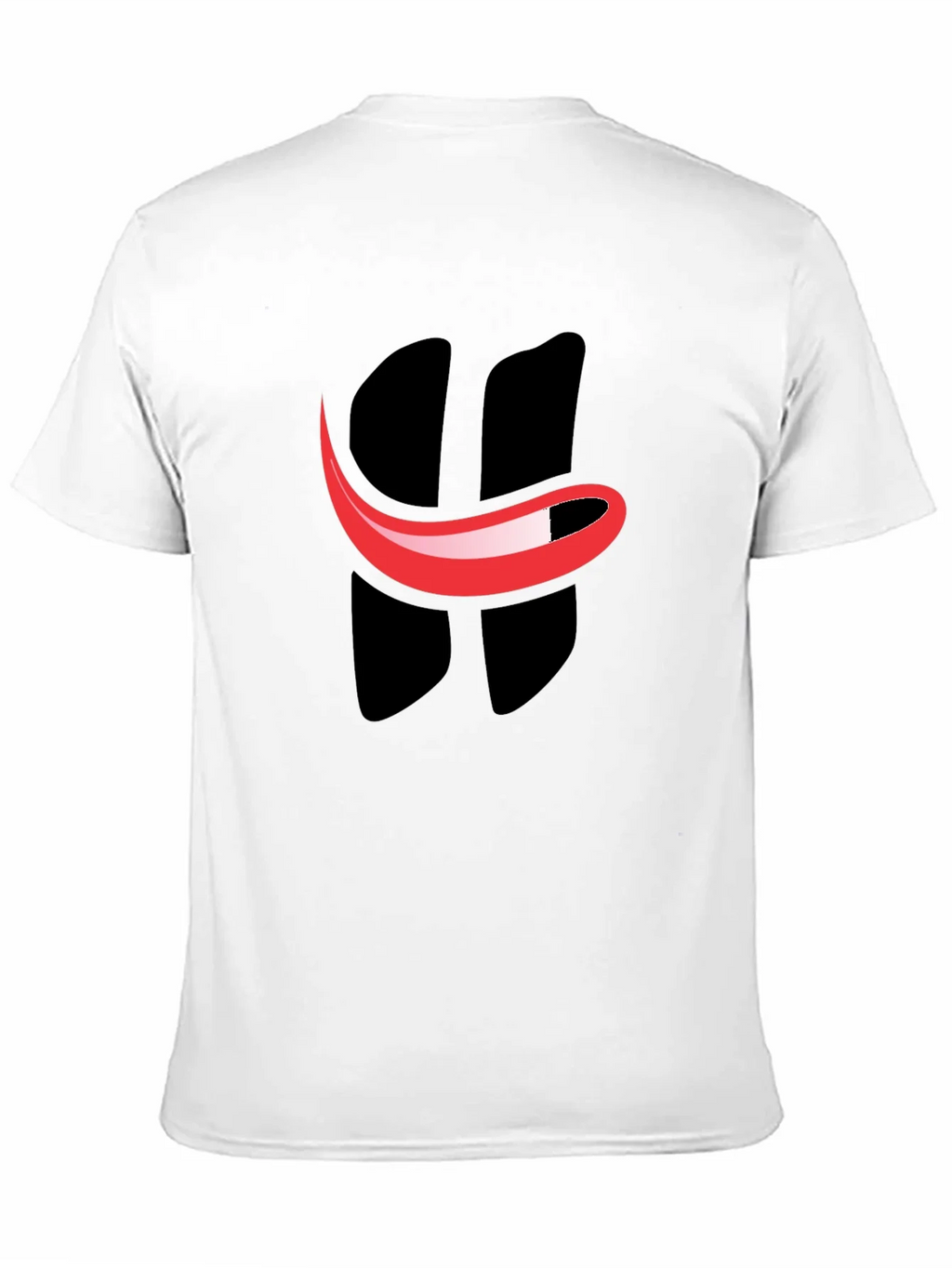 Smiley Face Graphic Tee - Black Cotton T-Shirt