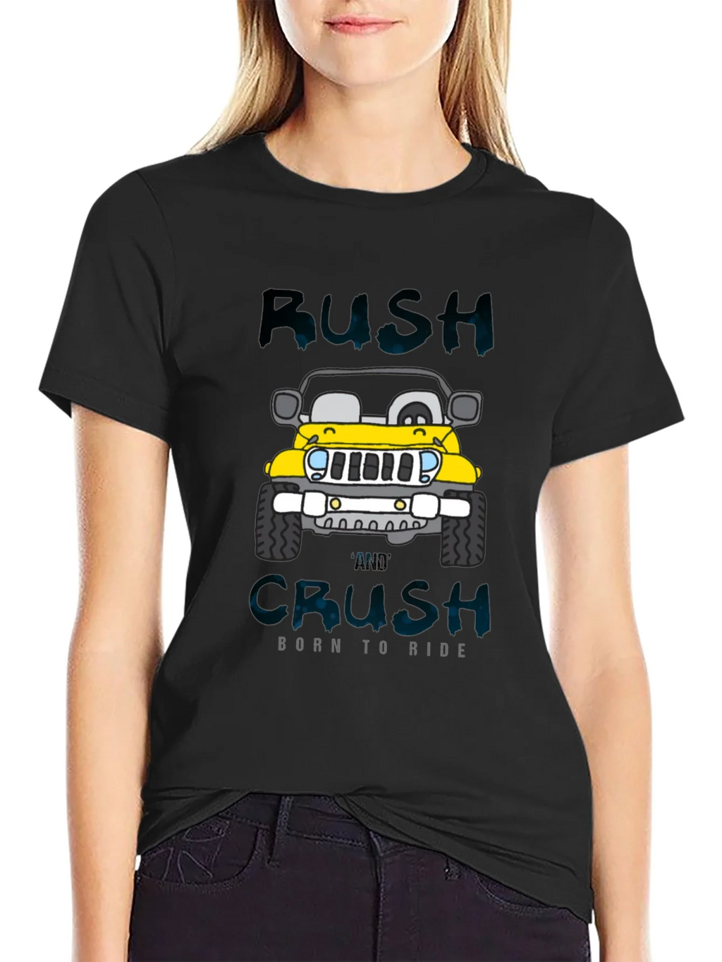 Rush and Crush Born to Ride Graphic T-Shirt