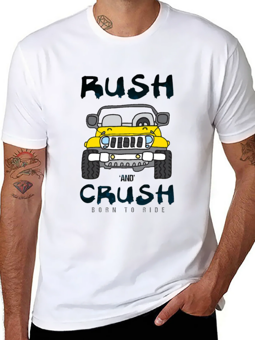 Rush and Crush Born to Ride Graphic T-Shirt