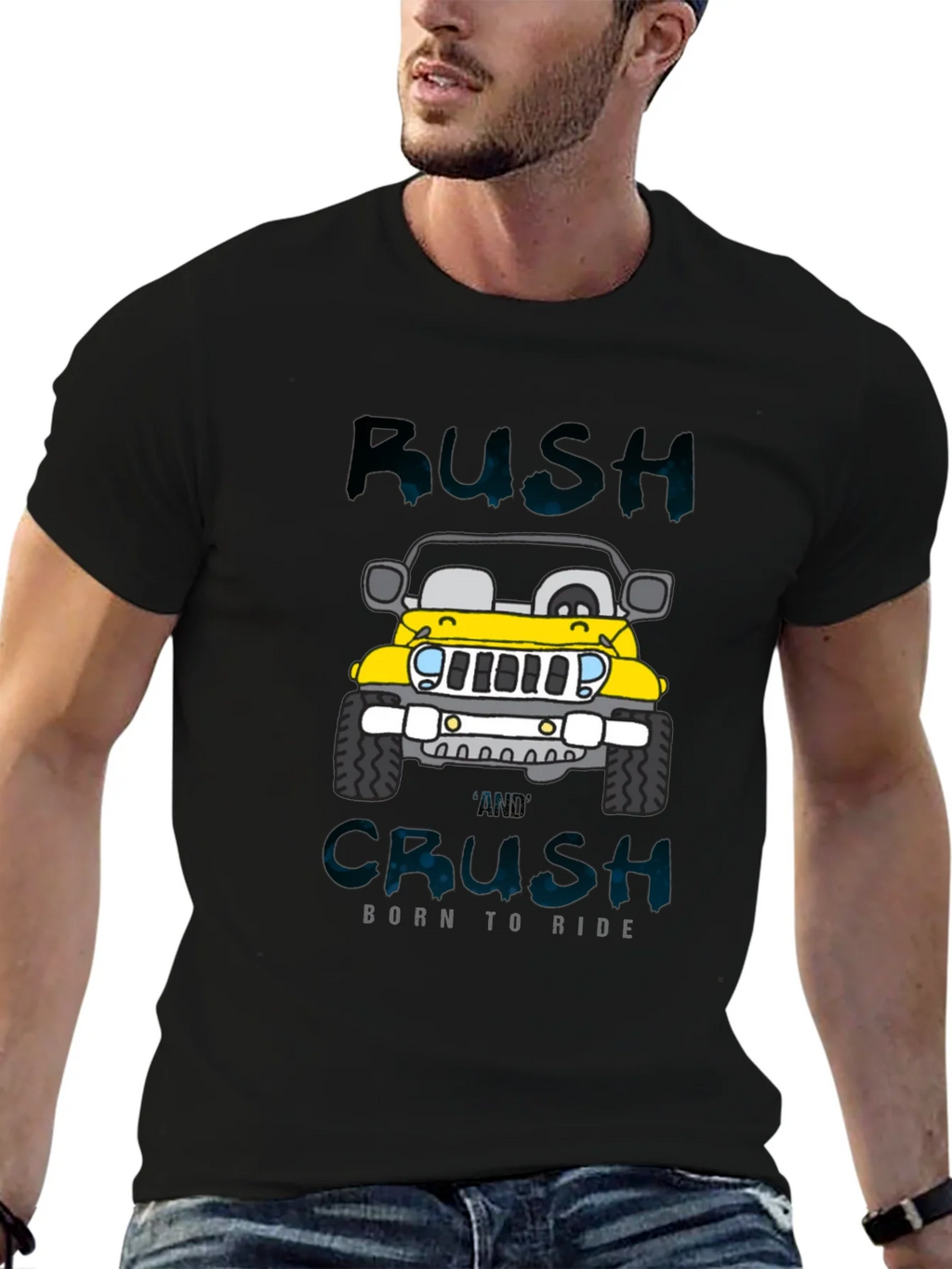 Rush and Crush Born to Ride Graphic T-Shirt