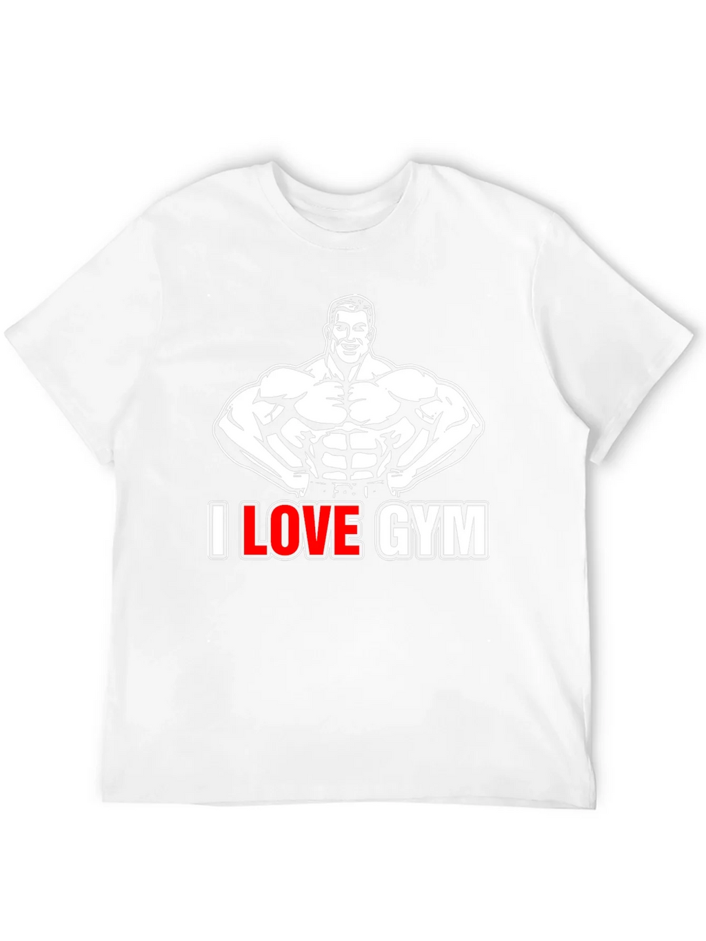 I Love Gym Black Graphic T-Shirt