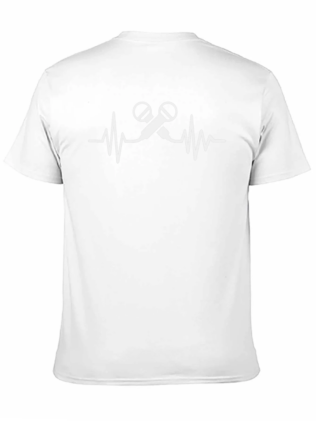 Microphone Heartbeat Black T-Shirt